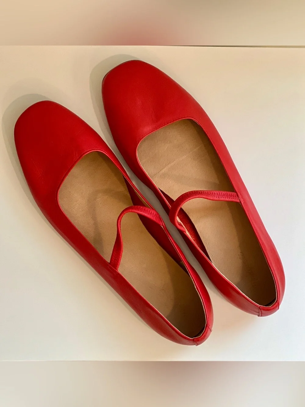Madewell Greta ballet flats in Scarlet/Kilt Red, size 8 - Picture 2 of 10